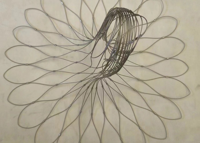25mm*25mm Opening Aviary Netting 7*7 Cable Aviary Mesh PVC Coated