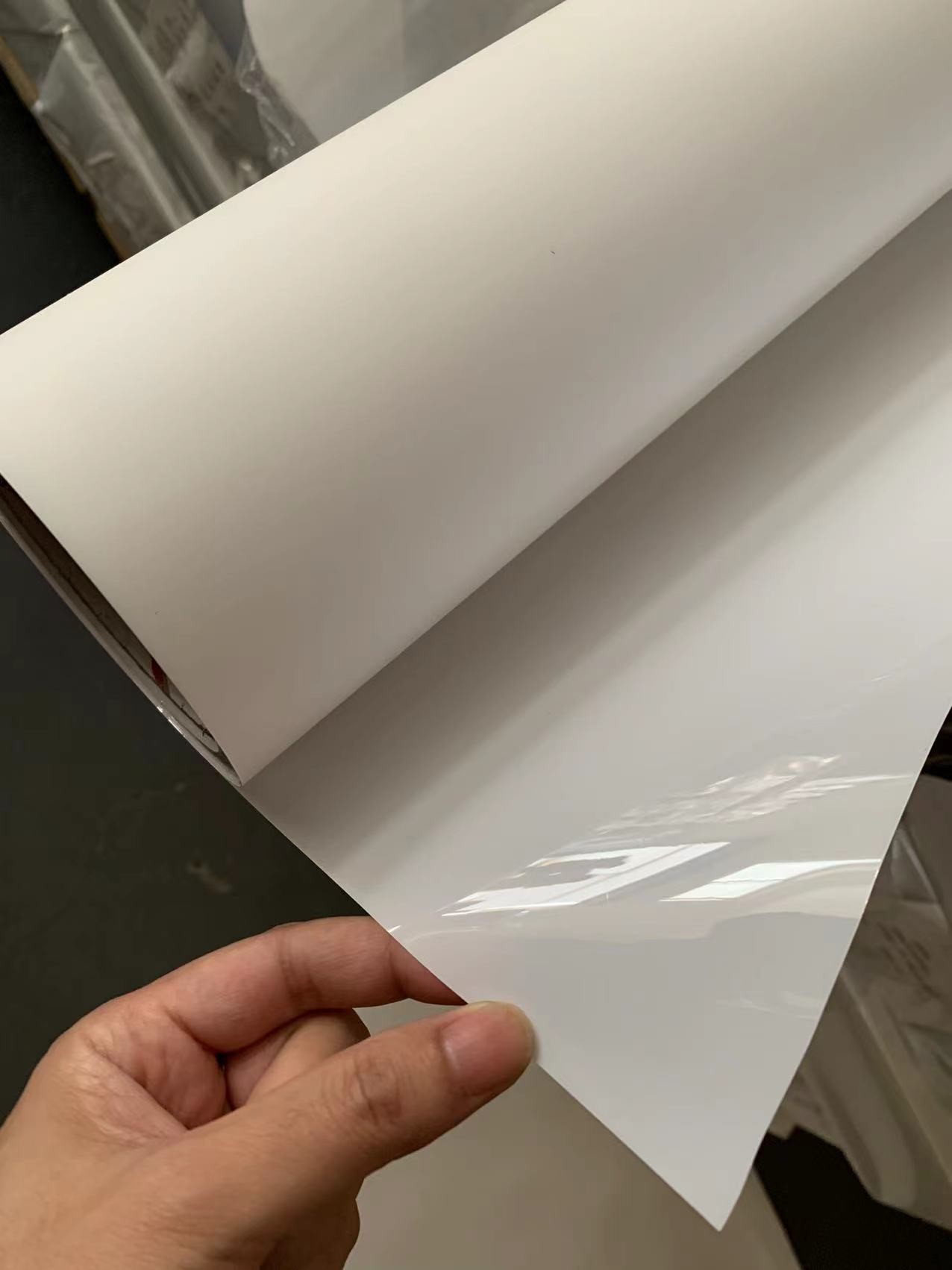 Front Print 230mic Sublimation Printing Fabric Backlit PET Film
