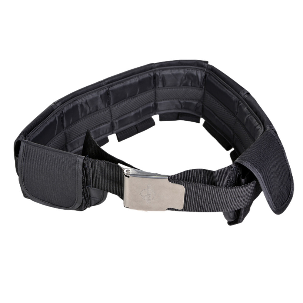 Nonslip Black Weight Belt Underwater , Antiwear Freediving Weight Belt