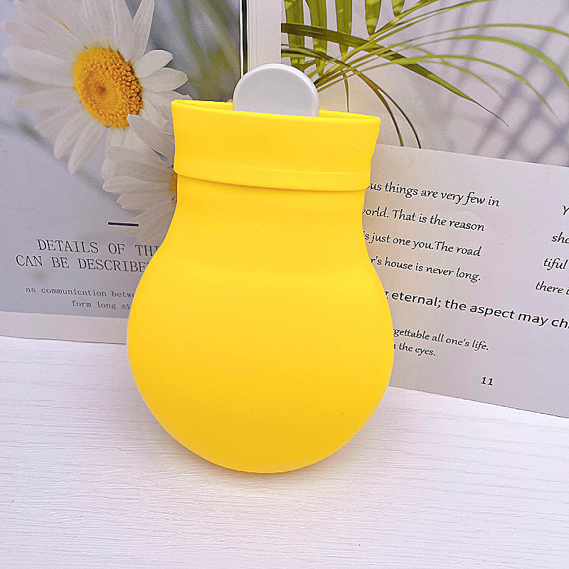 Microwave Heating Silicone Hot Water Bottle Bag With Knit Cover Hot Cold Therapies Back Pain Gift For Girlfriend Mother