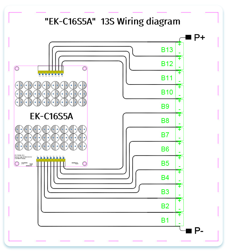 12S - 16S 5A Active Balancer BMS NCM LTO LPO LiFePo4 Lithium Battery Equalizer