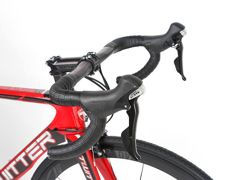Blue Carbon Fibre Cyclocross Bikes SHlMANO 105 5800 High Configuration