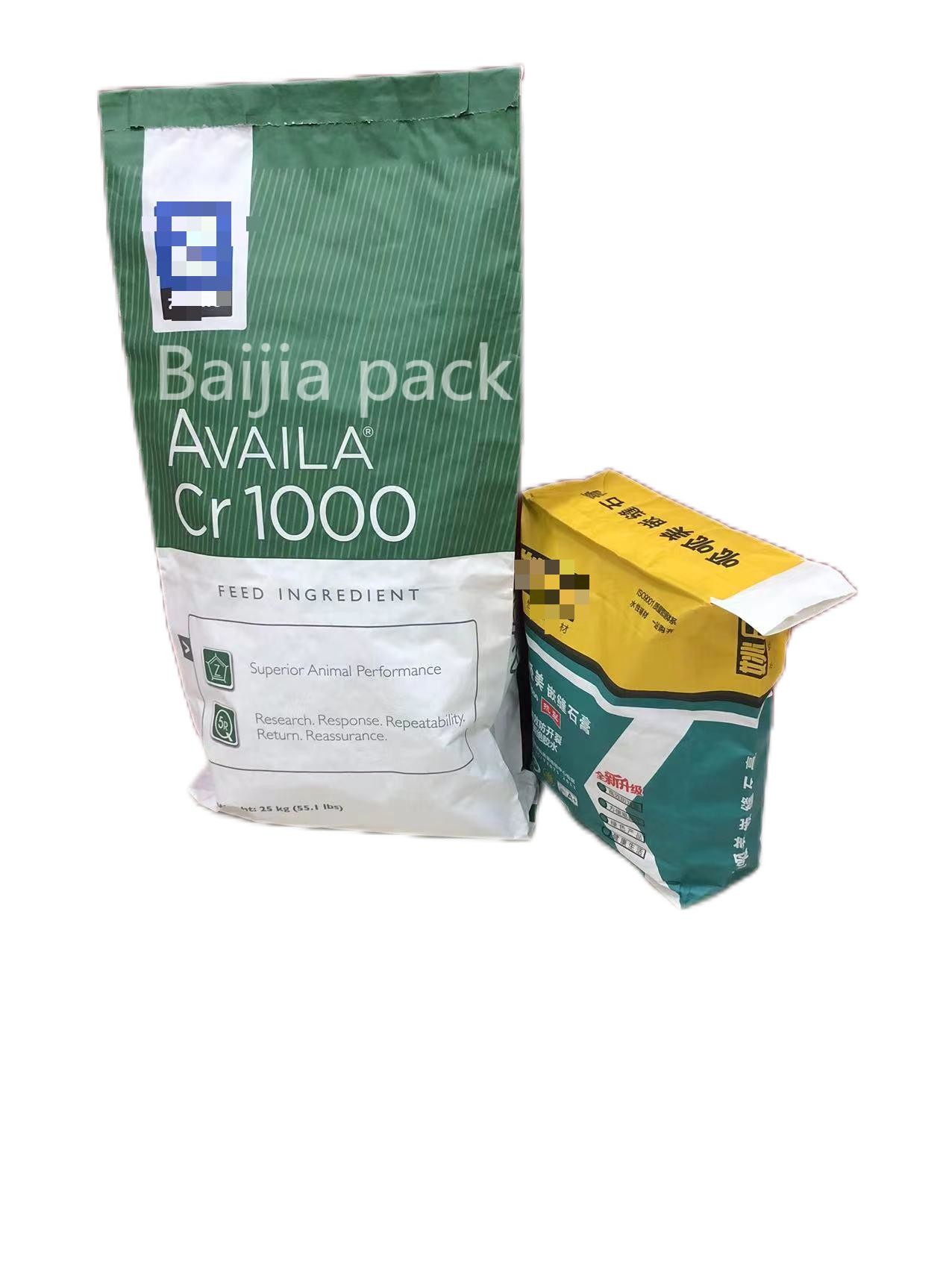 Moisture Repellent Industrial Packaging Paper Bags Customized Printing And Size