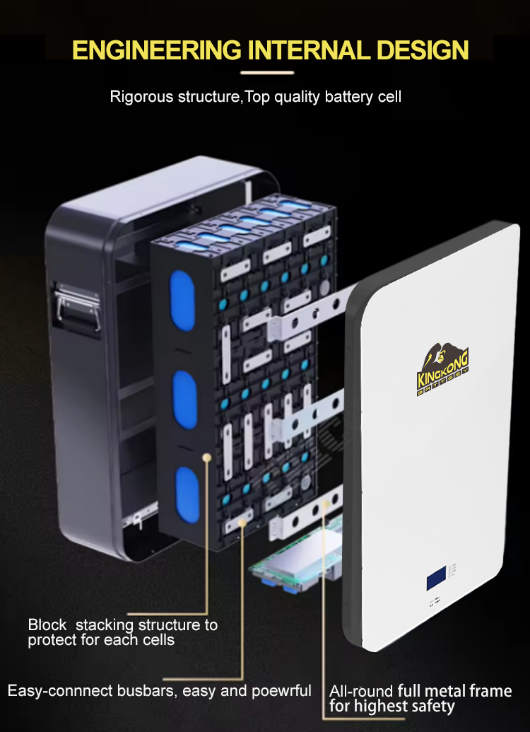 6000 Times Cycle Life Power Wall Mount Lithium Battery 51.2V 10Kwh For Solar Energy System
