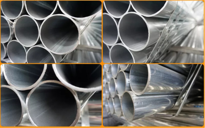 TISCO Hot Dipped Gi Steel Pipe 1/2" To 16'' Galvanized Welded Pipe