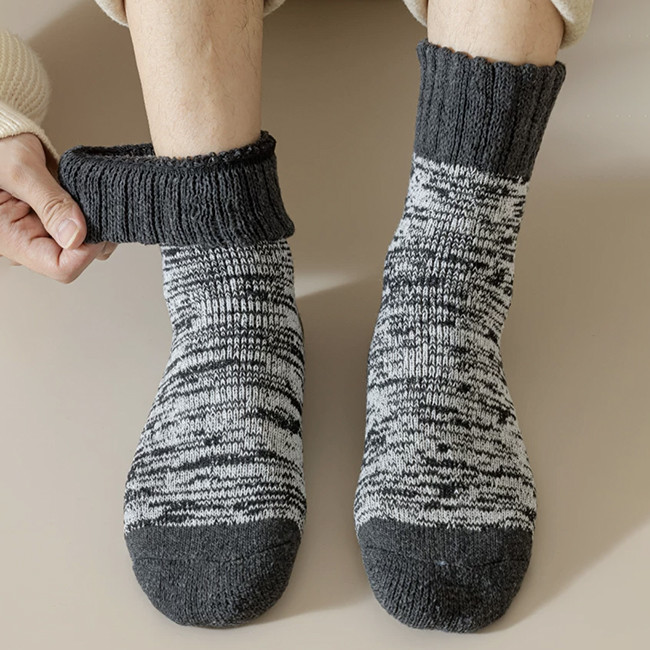 Fashion Thick Wool Cashmere Winter Socks Warm Soft Terry Socks