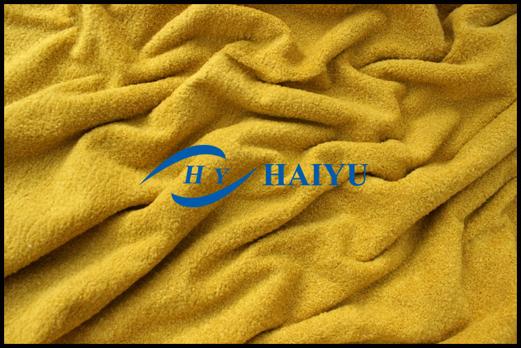 100% polyester warp knitting pearl velour/textile fabric