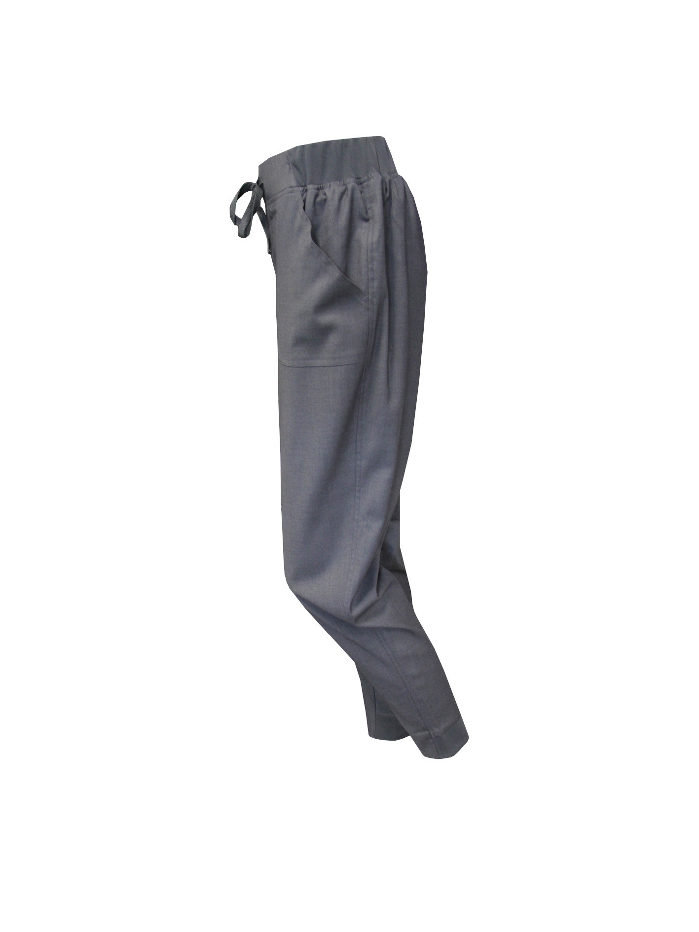 190 GSM Women Charcoal Scrub Pants Polyester 70% Rayon 28% Spandex 2%