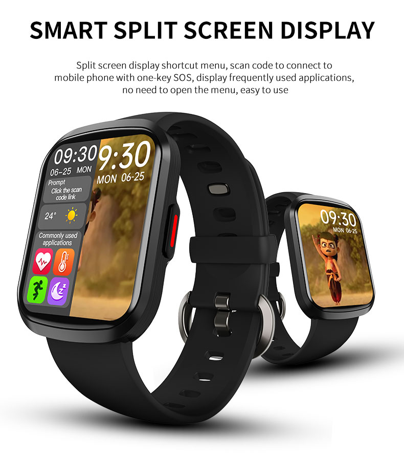 HW23 Smartwatch Custom 250mAH Password Lock Screen Pressure Dial Switch