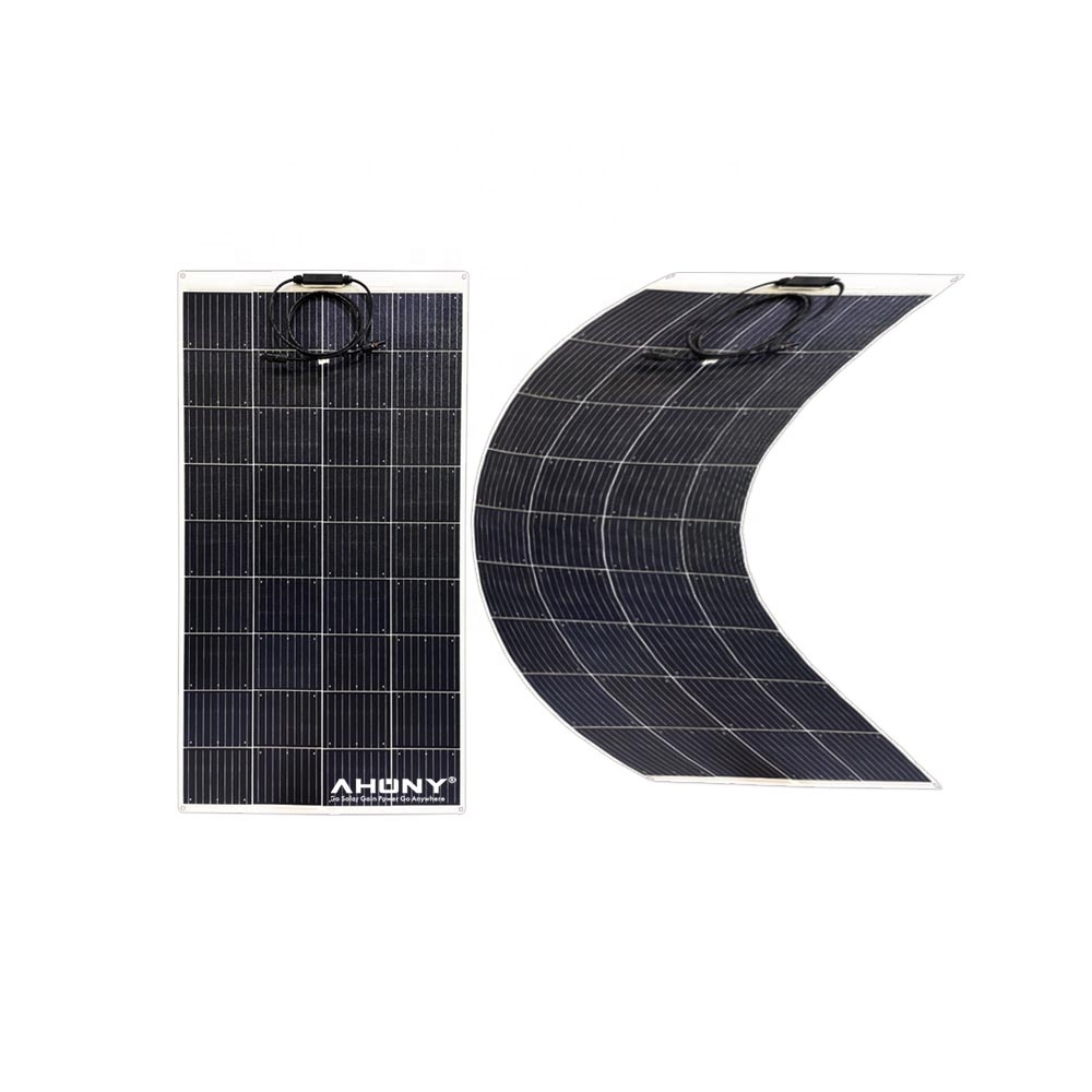 Walkable durable 150w Semi Flexible Solar Panel anti skid step on mono pv module no hidden crack