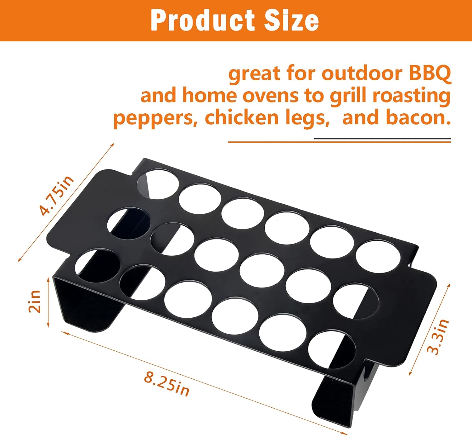 ISO9001 Rohs CE 16949 Standard Grill Rack for Chili Nonstandard Jalapeno Popper Rack