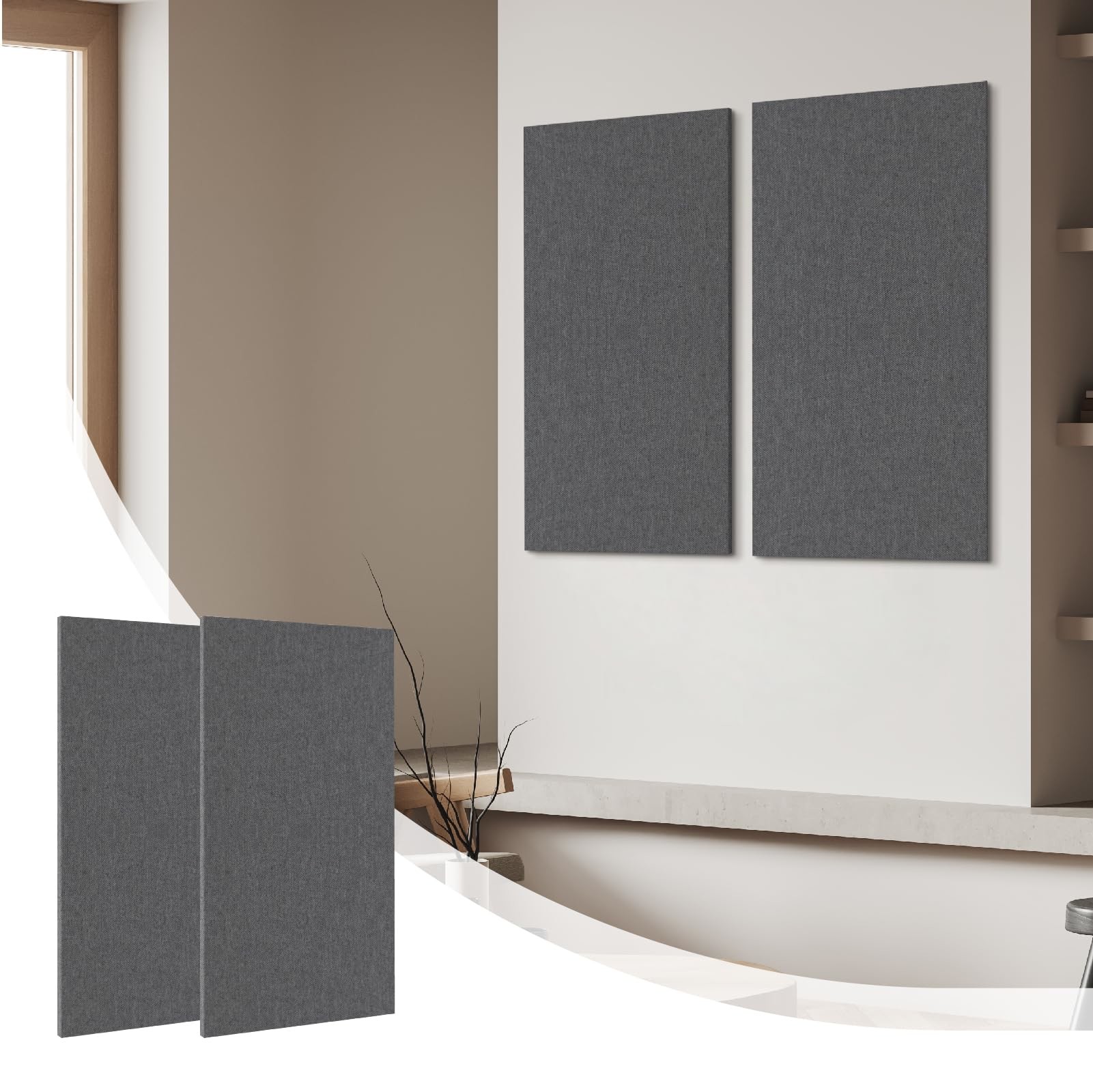 Fabric Acoustic Panel Polyester Fiber Fabric Wrapped Sound Panels