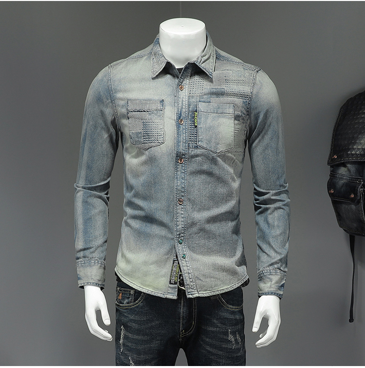 Full Sleeve Length DRESS SHIRTS 2022 Unique Design Spring Fashion Men's Retro Flower Shirt