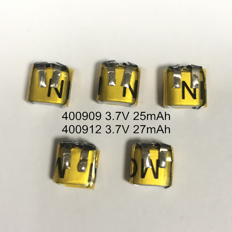 3.7V 4.2V Small LiPo Battery 25mAh 27mAh 400912 301012 Lithium Polymer