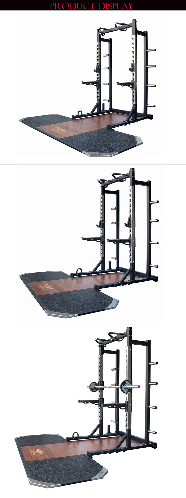 Multi Functional Station Squat Rack With Weightlifting Platform