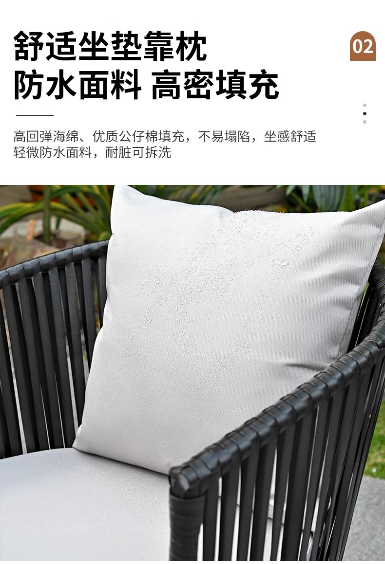 "Outdoor Patio Furniture Set - Waterproof & UV-Resistant Rattan Dining Table and Chairs for Garden, Terrace, Courtyard, and Open-Air Leisure"