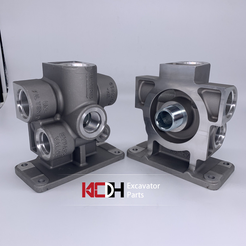 330C/330D/336D excavator accessories 1R-0716 oil filter base 1R0716 aluminum base, suitable for air filter assembly