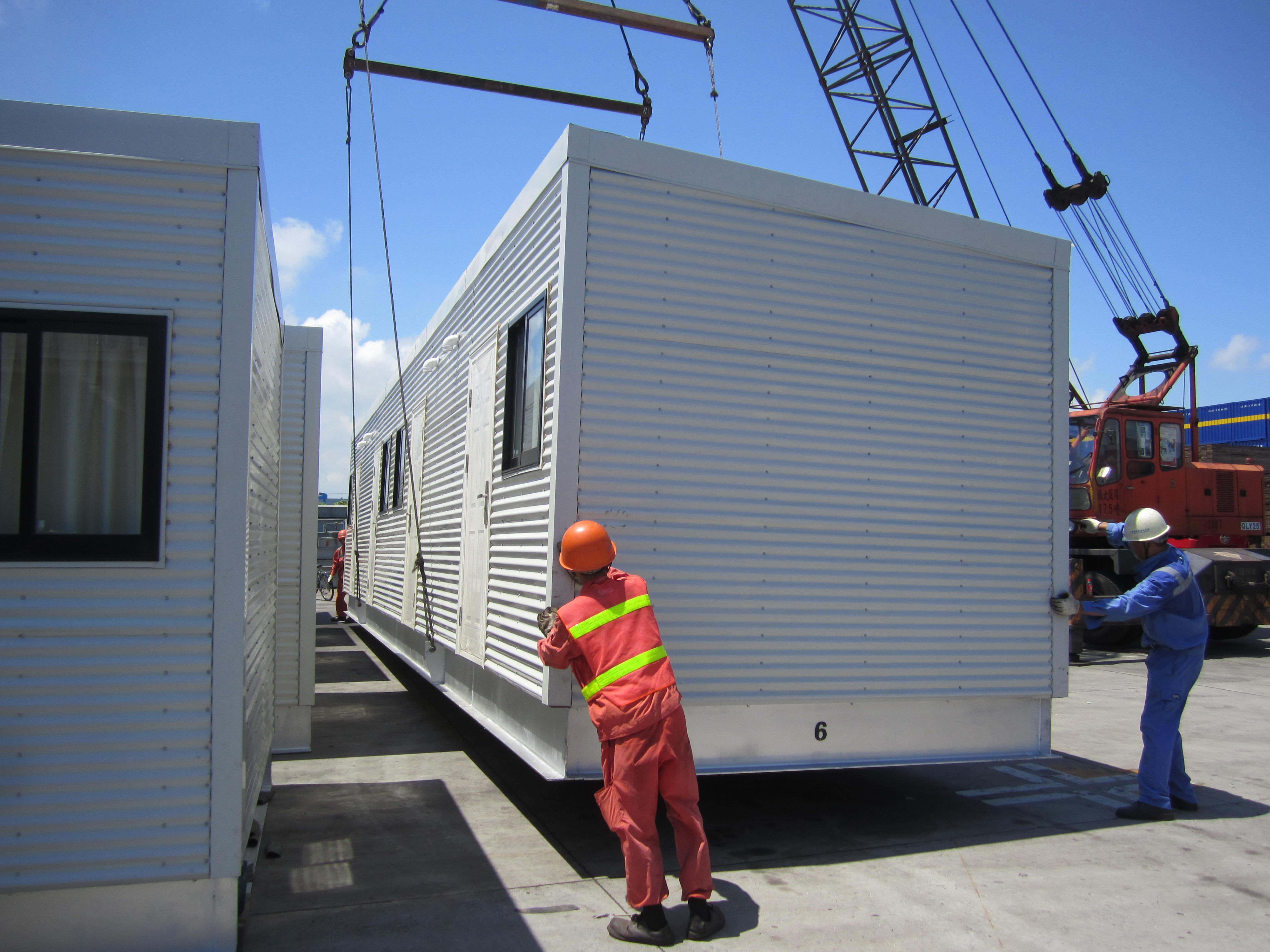 Light Steel Australian Mining Preferred Modern Modular Homes / Big Modular Log Homes