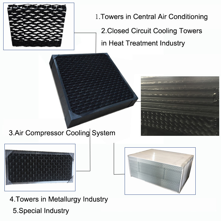 PVC CPVC Air Inlet Louvers 62mm 70mm Cooling Tower Louver For Drift Eliminator