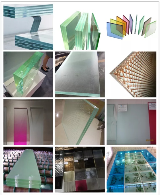 Curved Tempered Thermal Tinted Float Glass Panels TPS Toughened Safety Building Block