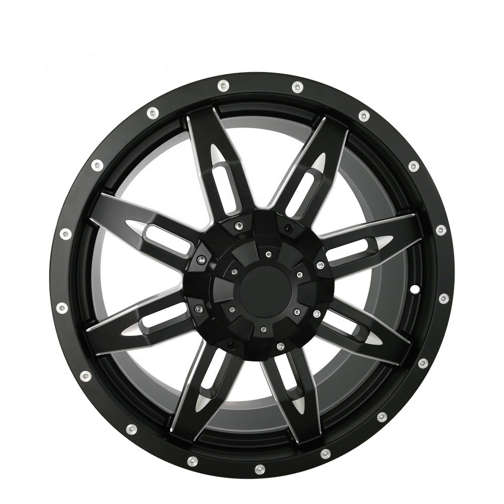 custom wheelsl matte black 4 wheel Better driving experience 16 17 18 beadlock off road wheel