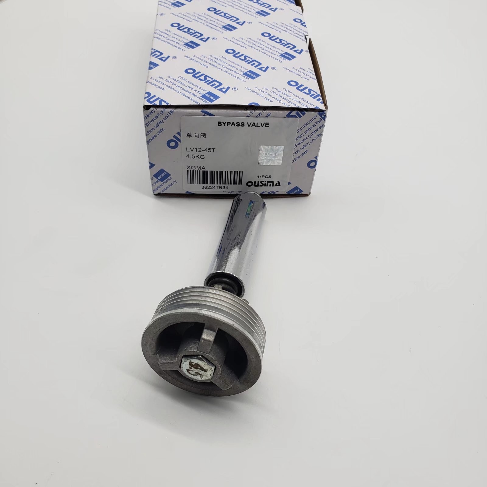 LV12-45 Excavator Control Valve , 4.5kg One Way Solenoid Valve