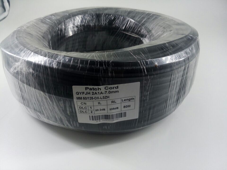 Outdoor Multimode DX LC Duplex Pigtail Patch Cord Branch Cable 100 Meter