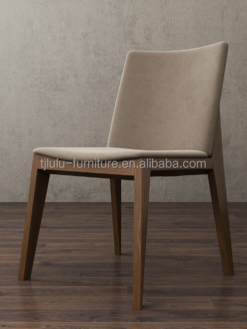 Dining Chair Wood Style Solid Wood Luxury Modern Design PU Leather Material Simple Concise for Dining Specific Chair
