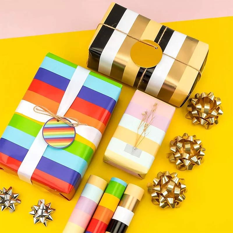 Eco-Friendly Printed Gift Wrapping Paper - Sustainable and Stylish Customized size
