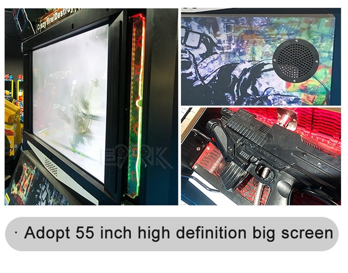 2 Players Shooting Arcade Game Machine Razing Storm Coin Amusement Video Games