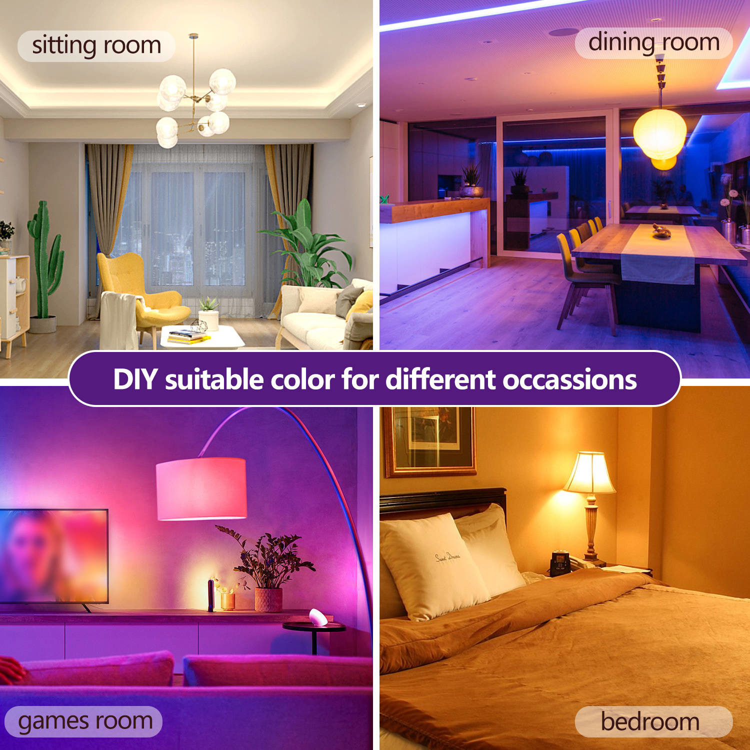 Wifi Light Bulb Bluetooth Light Bulb Remote Control 800lm Smart Bulbs