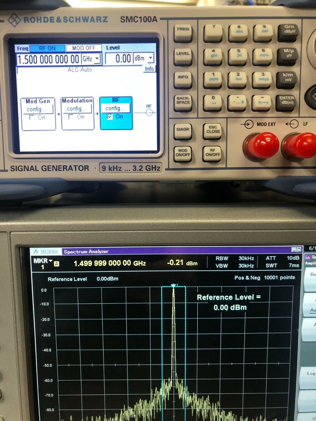 MS2830A Microwave Signal Spectrum Analyzer 9kHz-3.6GHz Pre Owned