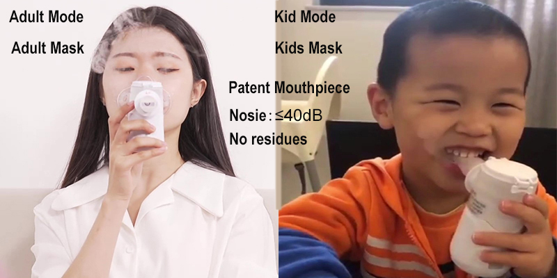 Commercial Cough Portable Nebulizer Inhaler Machine Healthcare MMAD 3.09μm