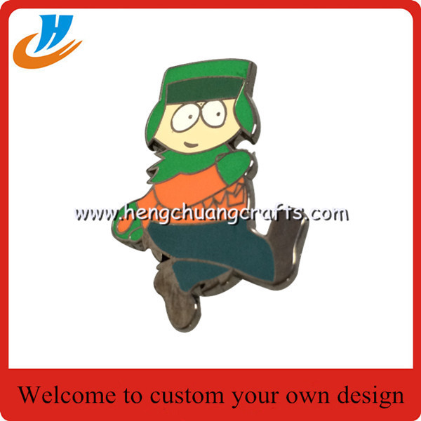 Cartoon enamel pin badge,metal lapel pin with custom logo design