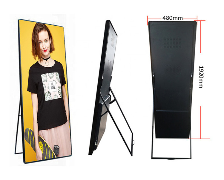 USB/4G/Wifi Control P2.5 Led Panels Indoor Advertising Led Poster