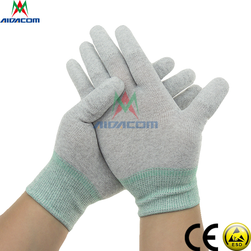 Disposable 300g PU Palm Vinyl PVC ESD Gloves