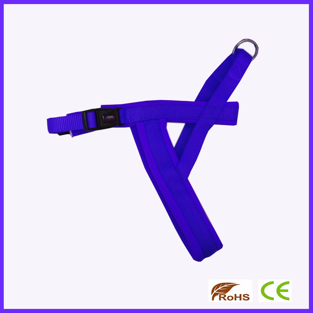 Neoprene Material Soft Easy Walk Nylon Dog Harness For Outdoor Hanging