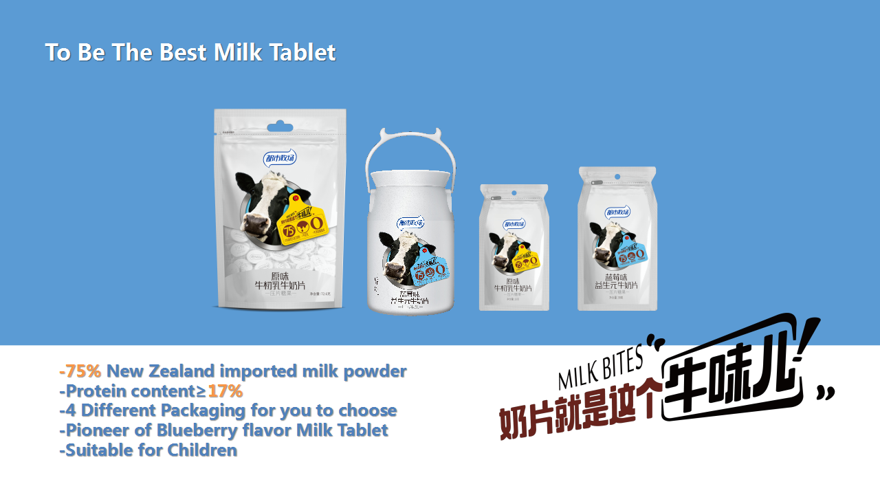 New-trend Healthy Low Calorie 16g Colostrum Milk Tablet With Sachet Pack