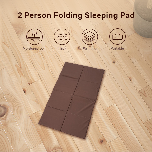 Waterproof Double Sleeping Mat Camping Outdoor Hiking Tri Fold Sleeping Pad