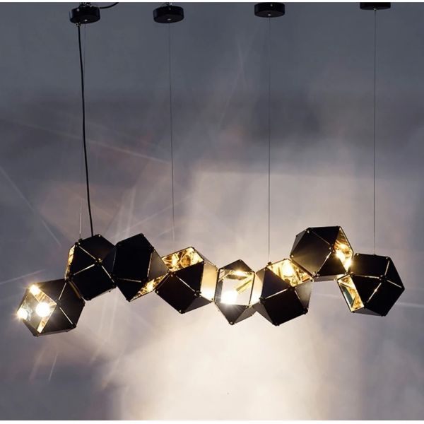 Modern home decor led lights pendant light lamps Riddle Linear Suspension(WH-AP-628)
