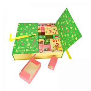 China Pantone Color Christmas Gift Box Countdown Calendar Advent Blind Box on sale