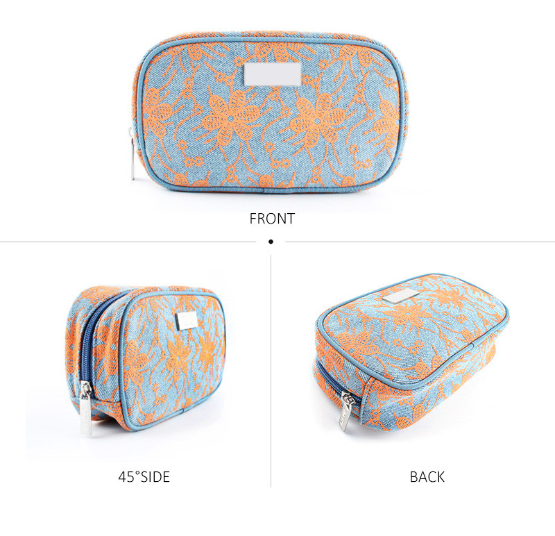 Wash Large Women PU 3 Pieces Travel Cosmetic Bag Set