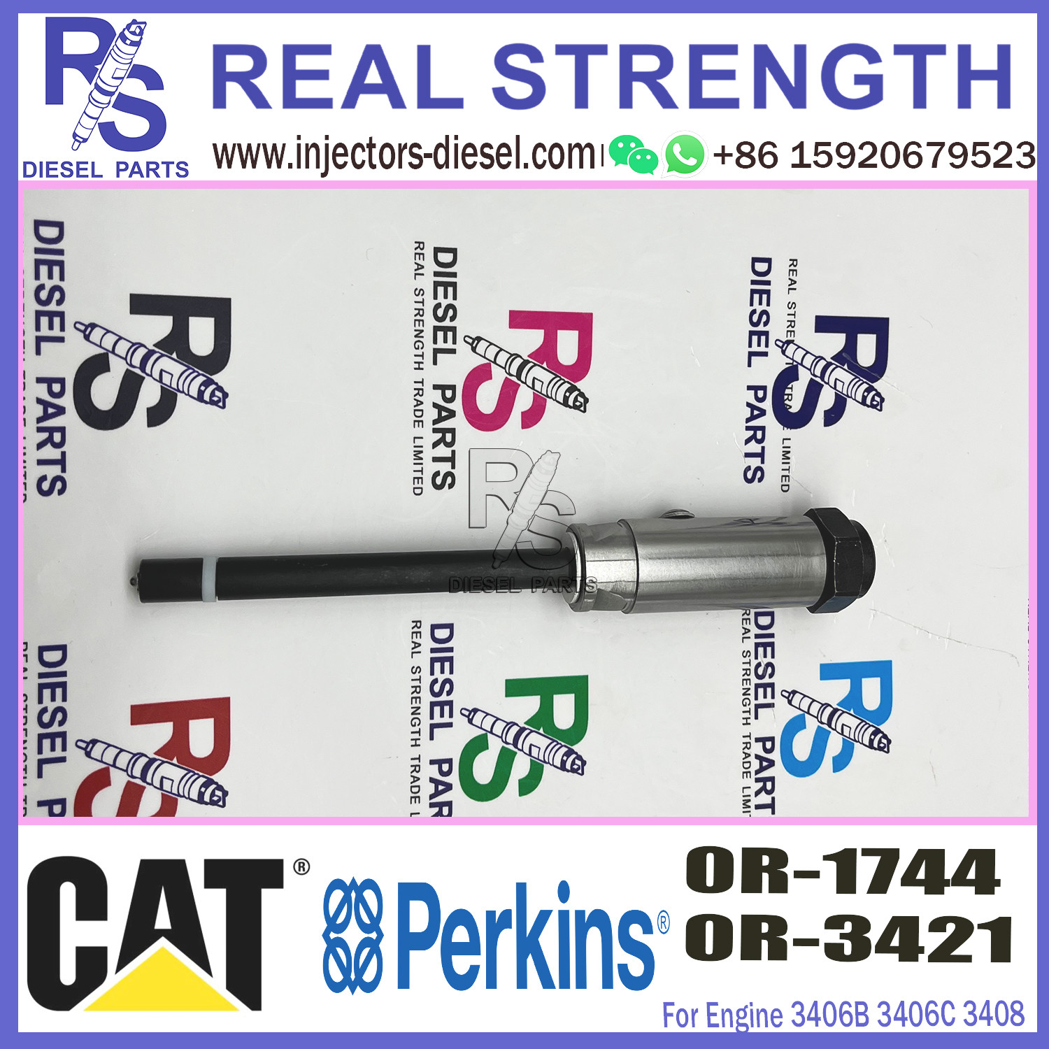 Diesel Fuel Common Rail Nozzle 0R1744 0R-1744 For Caterpillar Excavator