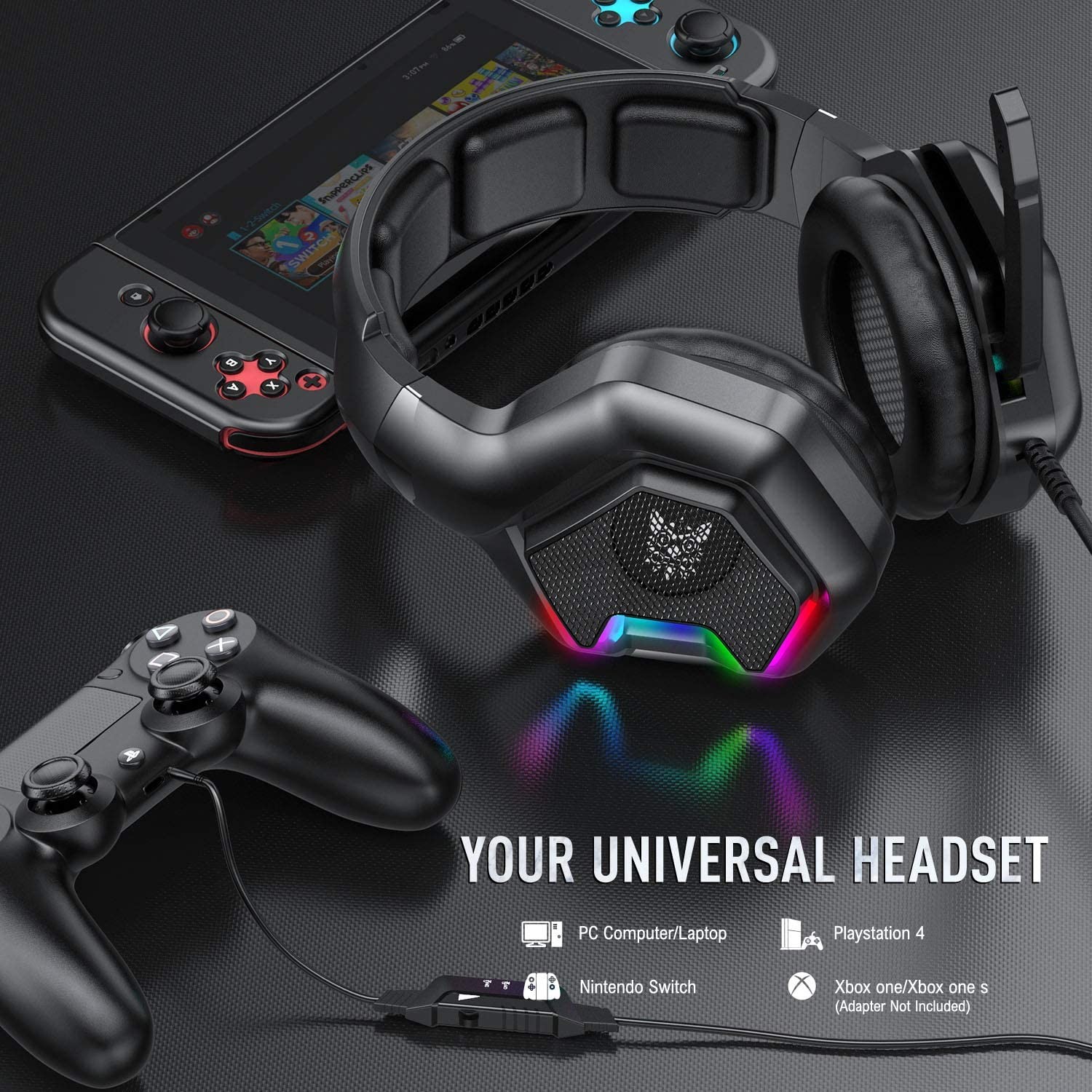DC5V 50mm Ipx-5 ONIKUMA K10 Pro Gaming Headset With Mic
