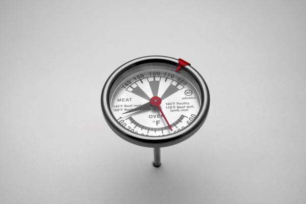 Bimetallic Stainless Steel Industrial Oven Thermometer 100F - 600F Oven