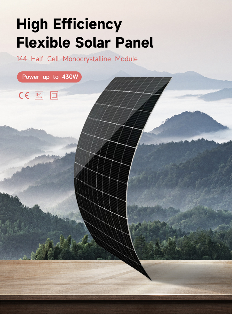 166mmx166mm Cell Size Sunman EARC 430W 520W Flexible Solar Panels for Country Markets