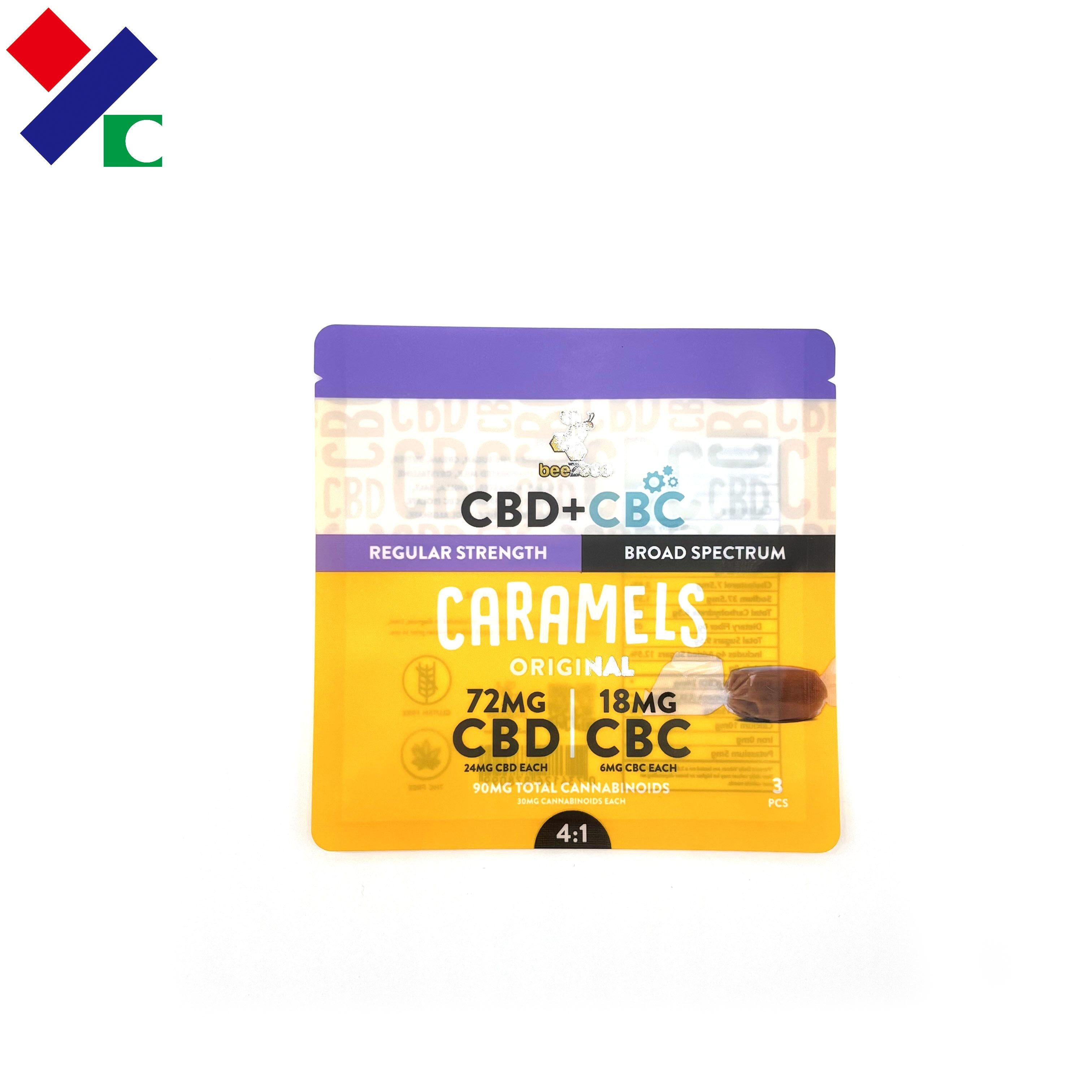 High Barrier 3 Sides Seal Pouch NY LDPE Custom Printed Embossed Food Plastic Bag Tear Notch
