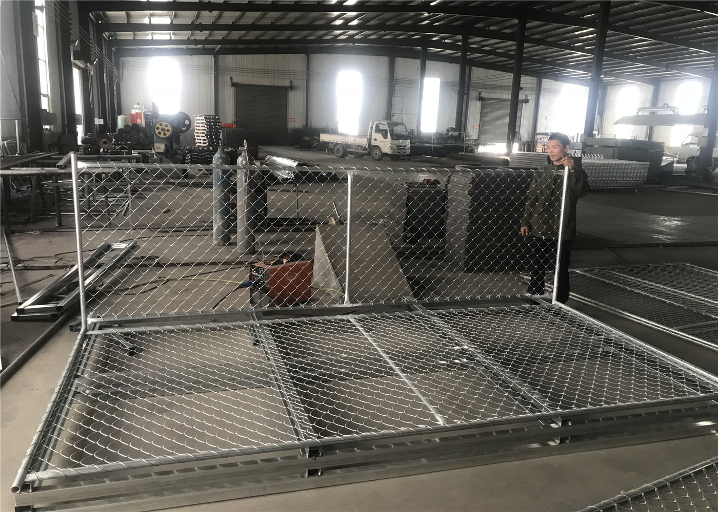 custom chain link fence panels