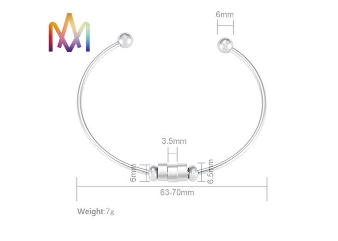 Removable Wired Cuff Womens Engraved Bracelets 7g