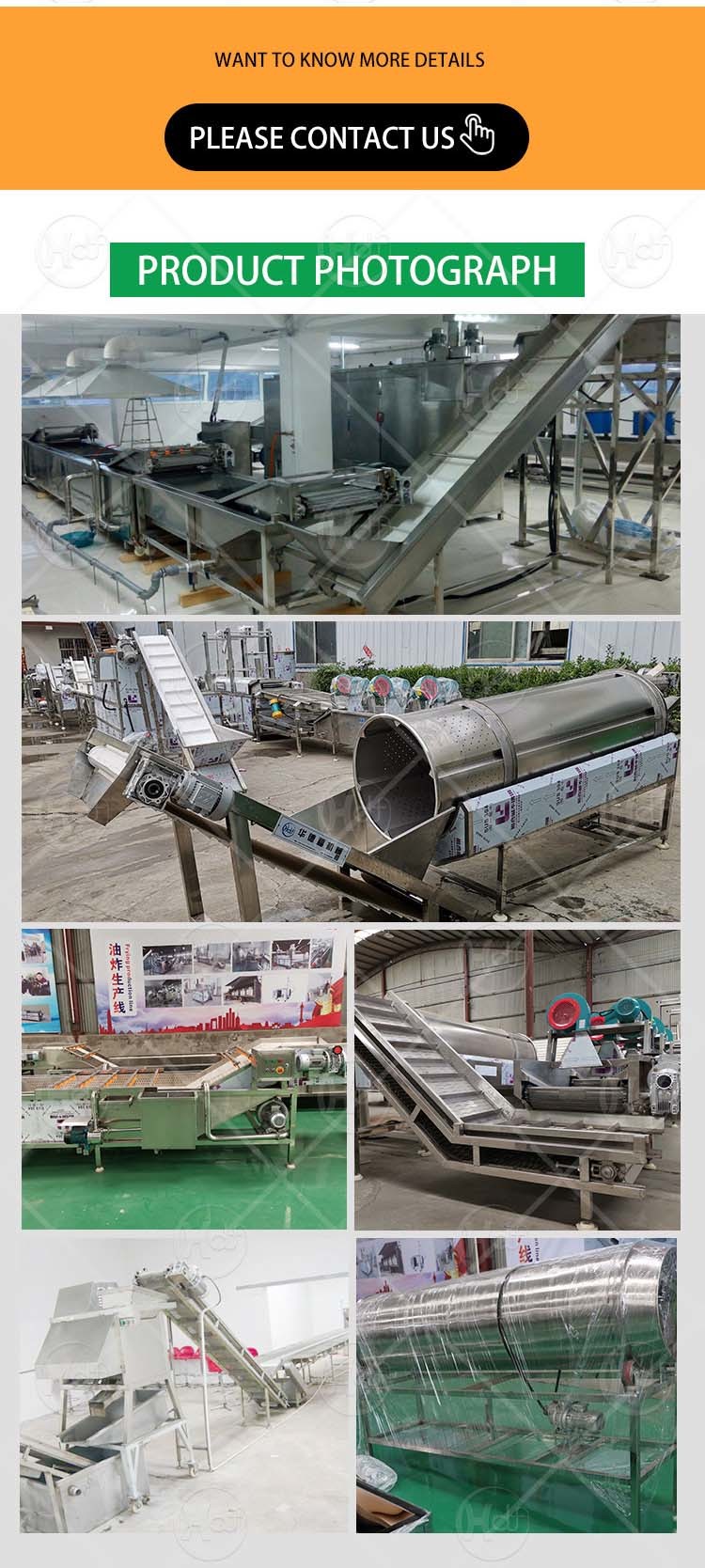 Full Automatic Potato Chips Making Machine Potato Chip Manufacturing Equipment